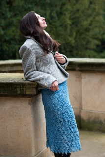 krajková sukně Sky flowers