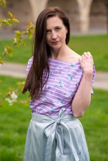 pruhované triko Nicole Lila