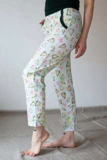 tepláky Green Flowers bio