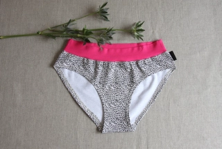 kalhotky leopard/pink bio